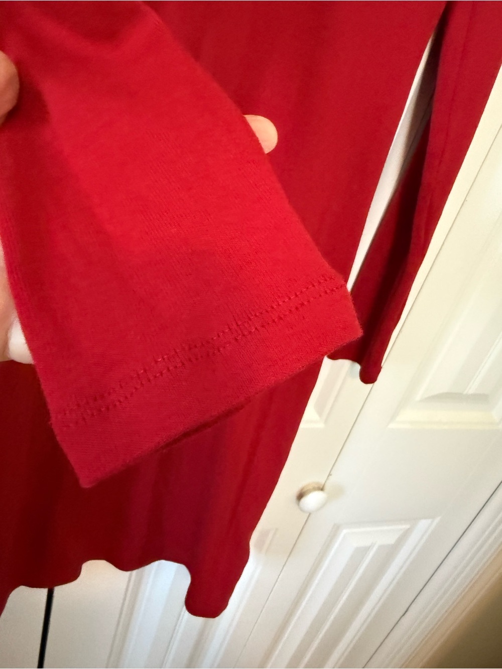 Lauren Ralph Lauren Red Long Sleeve Quarter-Zip Dress - Picture 7 of 10